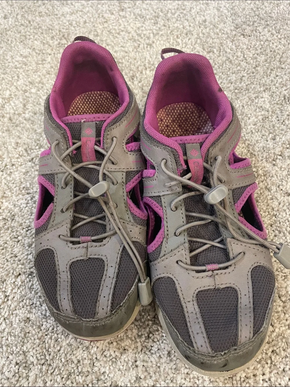 Columbia girls Gray and Pink Trail Runner